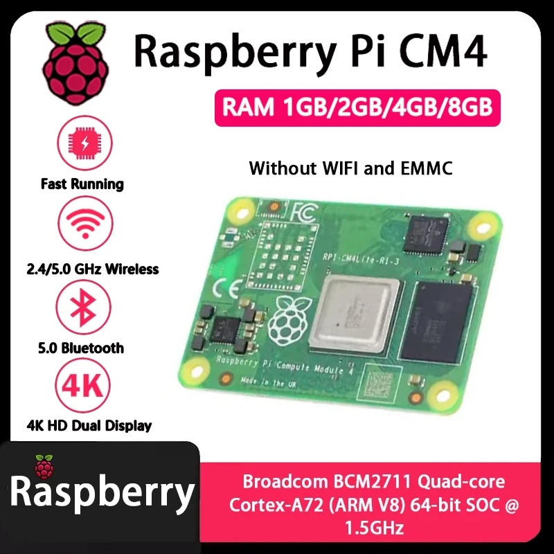 Raspberry Pi CM4 1GB/2GB/4GB/8 - Compute Module 4 32Gb Wifi review and price