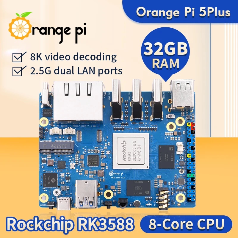 Orange Pi 5 Plus 4 8 16 32GB R - Orange Pi 5 Plus 32Gb review and price